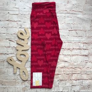 ❤️2 for $16❤️LuLaRoe Valentines Leggings Hearts OS